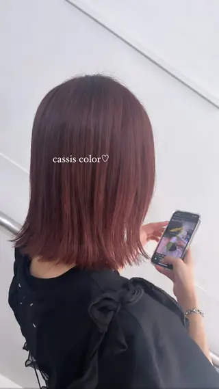 ミディアム 光本 杏のヘアスタイル