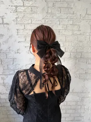 ロング 池袋艶カラー/メイク 🎀Rina🎀💚のヘアスタイル