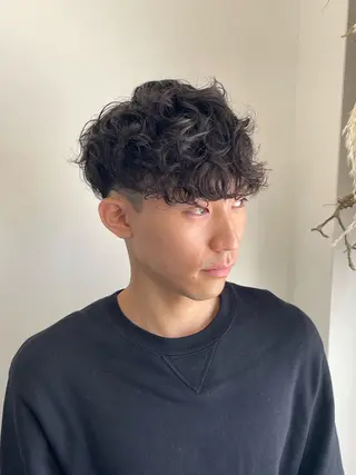 パーマ メンズ 【ボブモデル募集】 青木亮太郎のヘアスタイル