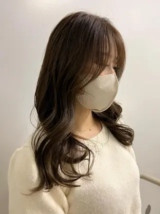 ロング カラー メンズカット 鈴木ルナのヘアスタイル