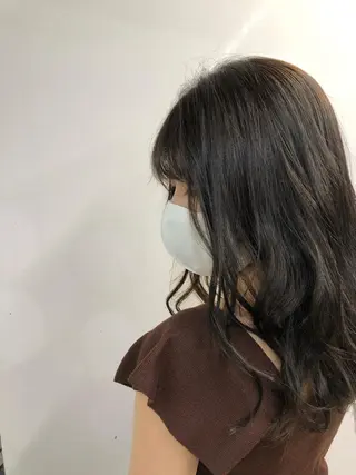 セミロング カラー 透明感カラー❄️要 半個室×マンツーマンのヘアスタイル