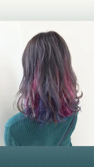 カラー MERu所属・MERu/高橋裕之 /レイヤー/艶カラーのヘアスタイル