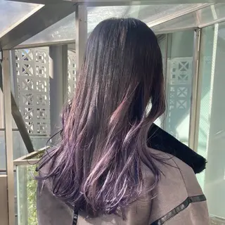 セミロング カラー レイヤーカット🪄 ヘアセット🪄シホのヘアスタイル