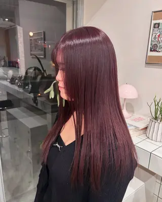 ロング カラー HIKARIS所属・透明感/くすみカラー 似合わせボブ♡ゆきなのヘアスタイル