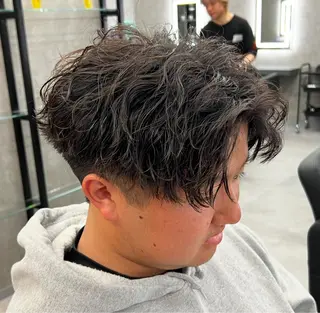 ショート パーマ メンズ メンズウルフ特化🐺 🔥長山耕大🔥のヘアスタイル