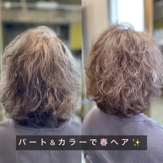 ミディアム エイジングケア特化 サーカス/育毛/スパのヘアスタイル
