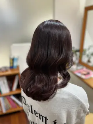 ミディアム カラー ヴェリーテ所属・🎀仙台/ワンカラー /ありさ🎀のヘアスタイル