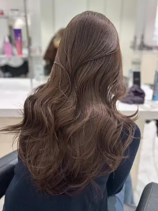 カラー 透明感ベージュ/ 韓国ヘア🤎横浜のヘアスタイル