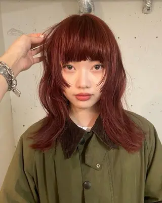 ミディアム Ashanti 磯ヶ谷のヘアスタイル