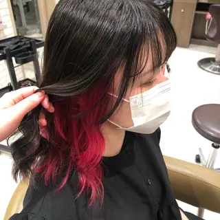 ミディアム 🍑とたに ももか🍑のヘアスタイル