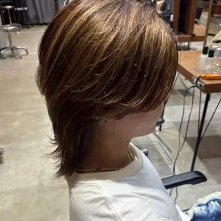 ミディアム カラー メンズ 🧚‍♀️透明感カラ ー/渡邉日向💔🎀のヘアスタイル