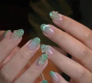 ネイル By moonネイル 🌷ワンホン/韓国風のネイルデザイン