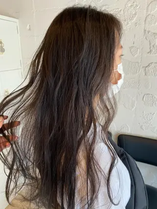 ロング カラー ヘアアレンジ satsuki 暖色・ブラウンカラーのヘアスタイル