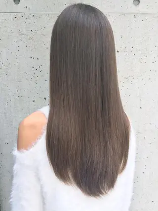 ショート ミディアム セミロング ロング カラー FOLK所属・白髪ぼかしハイライト バレイヤージュヤマトのヘアスタイル