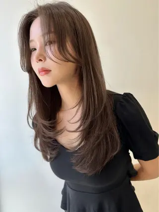 ロング カラー レイヤー/髪質改善 Lond ambreのヘアスタイル