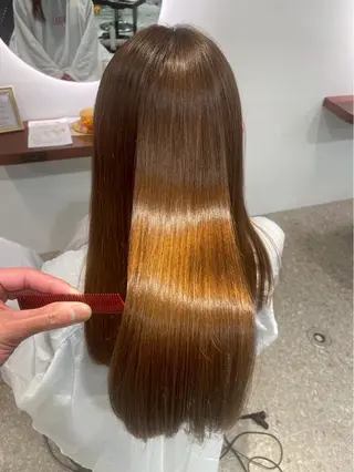 ロング 髪質改善✨縮毛矯正 ✨モデル様募集🔥のヘアスタイル