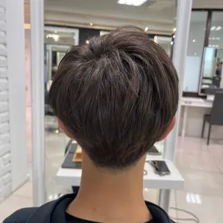 ショート カラー メンズ 【センターパート/ マッシュ】ryokaのヘアスタイル