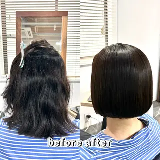 ショート パーマ 👑松山ストレート/ メンズヘア/龍仁👑のヘアスタイル