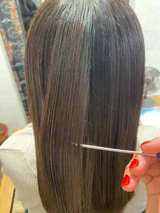 ロング パーマ La  SHE's 天王寺店所属・マルヤマ リナのマツエク・マツパデザイン