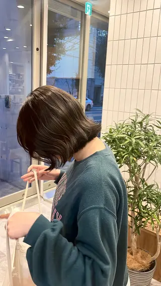 ミディアム カラー hair＋make CLEAR 本店所属・艶カラー🫧艶肌✨ フクモト‎🤍のヘアスタイル