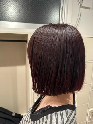 ミディアム カラー 松本 莉央のヘアスタイル