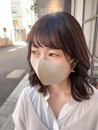 ミディアム 🌟美髪縮毛矯正🌟 吉田冴一のヘアスタイル