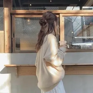 ロング カラー AIN.ANLY.所属・韓国ｶﾞｰﾘｰ 🎀ミスズ🩰のヘアスタイル