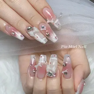 ネイル HANA 長さだしのネイルデザイン