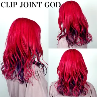 セミロング カラー 秋葉 洸平のヘアスタイル