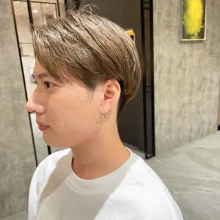 ロング パーマ カラー 長尾 康生のヘアスタイル