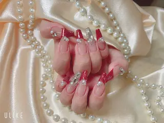 ネイル ネイルサロンAiri 長さ出し·シンプルのネイルデザイン