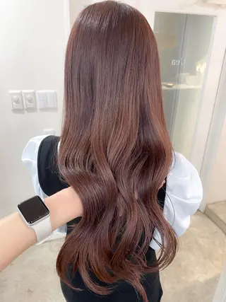 ロング カラー ブリーチ無し透明感 カラー🎀rencaのヘアスタイル