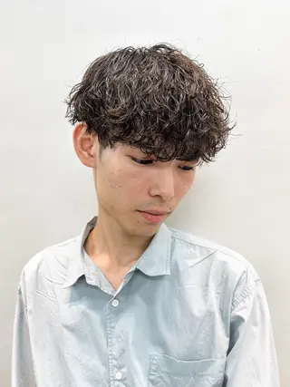 ショート パーマ メンズ メンズパーマ メンズ特化ryoのヘアスタイル
