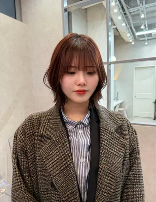 ミディアム karin ボブハイトーンのヘアスタイル