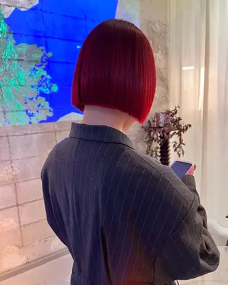 ショート カラー haco＋所属・圧倒的デザイン力 店長🎨RENAのヘアスタイル