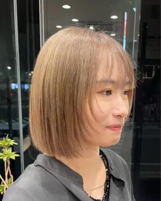 ショート カラー メンズカット ボブ/米崎駿也のヘアスタイル