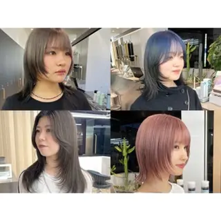 ミディアム ♥️ブリーチ/ボブ/ レイヤー♥️maiのヘアスタイル