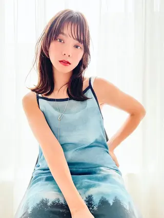 ミディアム カラー MUSASHI ブリーチカラー◎のヘアスタイル