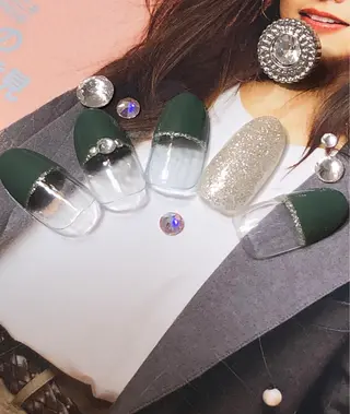 ネイル 北浦和 自爪育成ケアのネイルデザイン