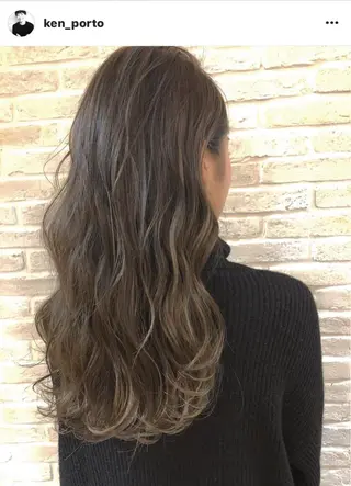 セミロング カラー hair salon Ranun髪質改善のヘアスタイル