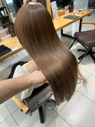 ロング SHUN/ブリーチ/ カラー/臼井/佐倉のヘアスタイル