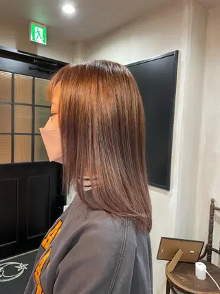 セミロング カラー HairPlace SoL所属・SoL🪐✧ 眞白のヘアスタイル