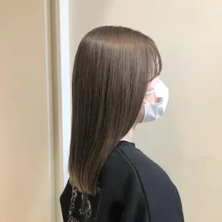 セミロング カラー ヘアアレンジ ✨🌿大人可愛い愛さ れhair🌿✨松本のヘアスタイル