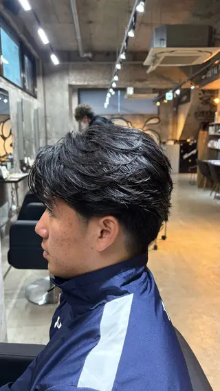 ショート 永倉 迅人 /メンズカットパーマのヘアスタイル