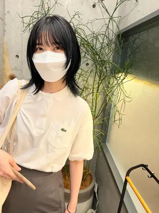 ミディアム カラー sakoda shunkiのヘアスタイル