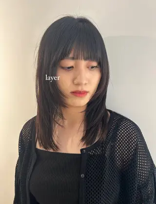 セミロング Ata.所属・kubo nozomiのヘアスタイル