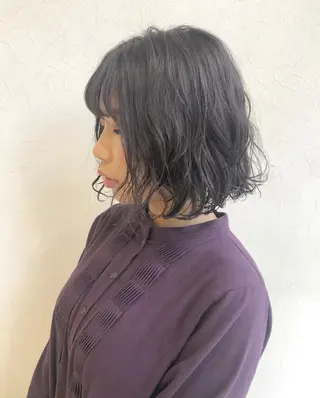 ミディアム カラー パーマ nakahara madokaのヘアスタイル