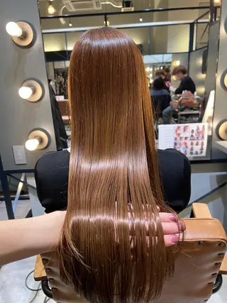 ロング 髪質改善ストレート Kantaのヘアスタイル