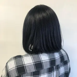 ミディアム 寒色＆ブリーチ特化 寒色MiOのヘアスタイル