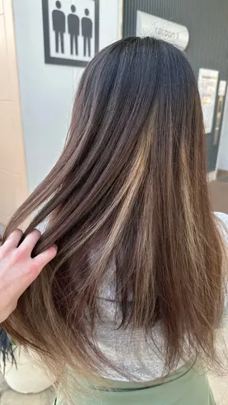 ロング カラー 小顔ボブ/お悩み解決 /ボブパーマ/とういのヘアスタイル